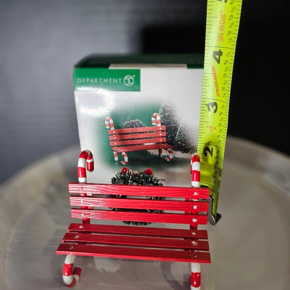Department 56 Village Candy Cane Bench - Picture 10 of 10